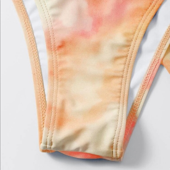 Shein 3pack Tie Dye Bikini Swimsuit With Cover Up - Picture 4 of 5